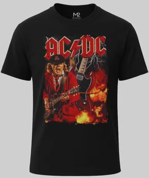 Camiseta Ac/Dc - 100% Algodão Premium - Modelo 5