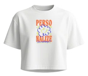 Camiseta Cropped Feminina Personalizada