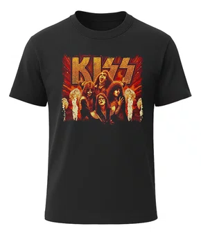 Camiseta Kiss - 100% Algodão Premium - Modelo 1
