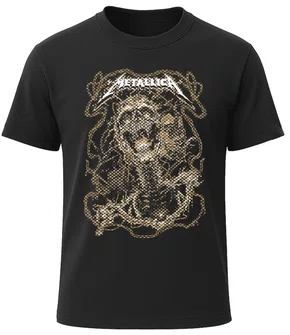 Camiseta Metallica - 100% Algodão Premium - Modelo 1
